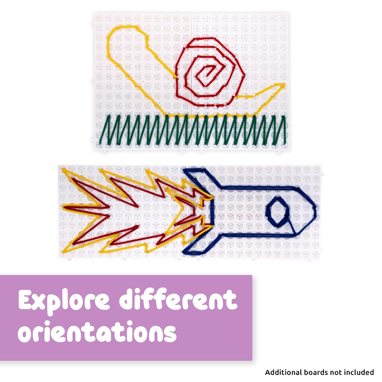 Calm down Threading Boards | Set of 2 | Sensory Activity Board | Autism Toys for Play Therapy | ADHD Toys for Sensory Play